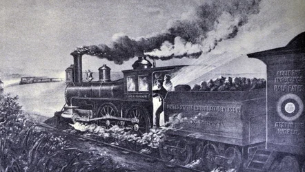 Currier & Ives illusztráció 19. század. A veszély jelzése